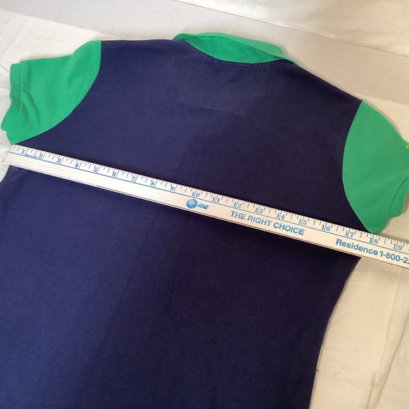 Ralph Lauren Sport Challenge Cup Crest Polo Navy Green Gold Embroidery Women’s - Picture 11 of 13